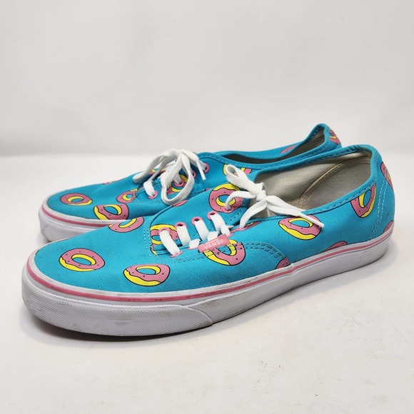 Vans Odd Future Scuba Blue Donut Shoes Sneakers Mens 11.5 Low Top Lace Up Skater - Picture 4 of 9
